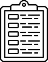Task Board Line Icon vector