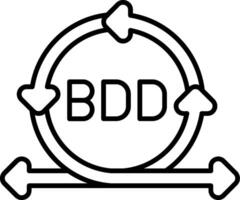 Behavior-Driven Development Line Icon vector