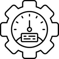 Regression Testing Line Icon vector
