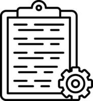Agile Charter Line Icon vector