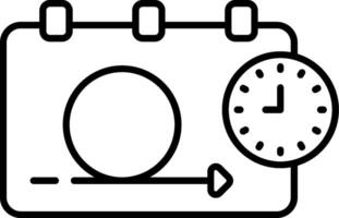 Sprint Planning Meeting Line Icon vector