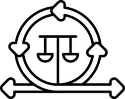 Agile Principles Duplicate Line Icon vector