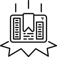Do Not Drop Line Icon vector