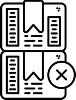 Do Not Stack Line Icon vector