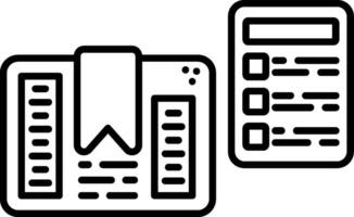 Customs Declaration Line Icon vector
