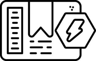 Shock Indicator Line Icon vector