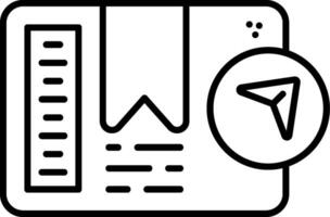 Orientation Arrow Line Icon vector