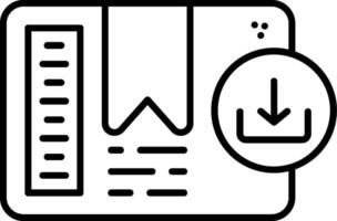 Imported Line Icon vector