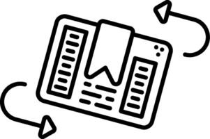 Tilt Indicator Line Icon vector