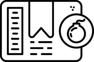 Explosive Line Icon vector