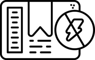 Anti-Static Line Icon vector