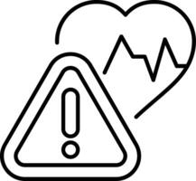 Medical Alert Line Icon vector