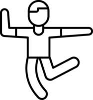Dance Class Line Icon vector