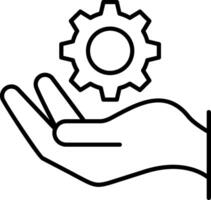 Tech Support Line Icon vector