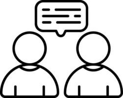 Support Group Line Icon vector
