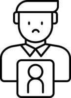 Bereavement Support Line Icon vector