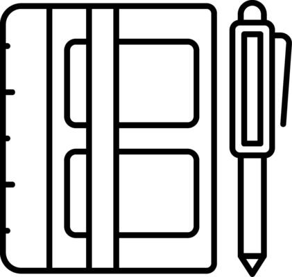 Journaling Line Icon