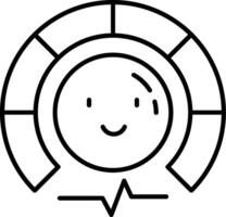 Mood Tracker Line Icon vector