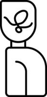 Schizophrenia Support Line Icon vector