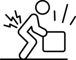 Strain Line Icon vector
