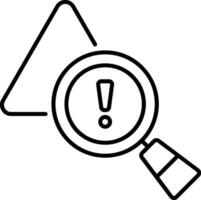 Incident Investigation Line Icon vector