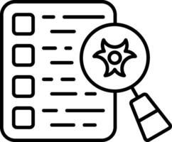 Hazard Identification Line Icon vector
