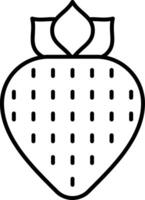 Strawberry Line Icon vector