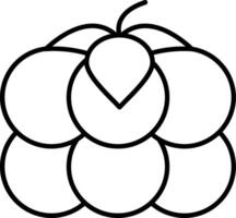 Cloudberry Line Icon vector