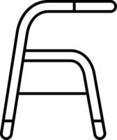 Walker Line Icon vector