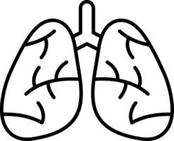 Respirator Line Icon vector