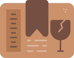 Fragile Flat Icon vector