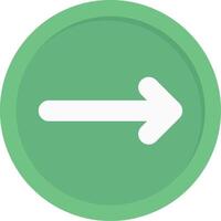 Right Arrow Flat Icon vector