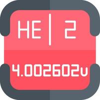 Helium Periodic Table Element vector