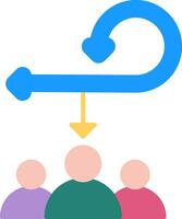 Agile Team Flat Icon vector