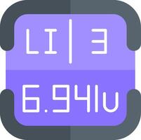 Lithium Periodic Table Element vector