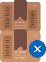 Do Not Stack Flat Icon vector