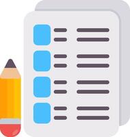 Assignment Flat Icon vector