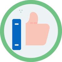 Like Button Flat Icon vector