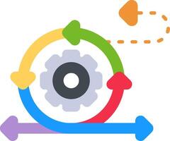Sprint Review Flat Icon vector