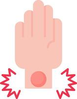 Wrist Injury Flat Icon vector