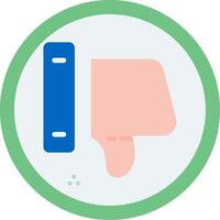 Dislike Button Flat Icon vector