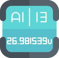 Aluminium Periodic Table Element vector