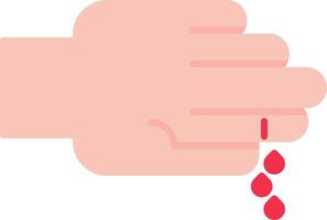 Cut Flat Icon vector