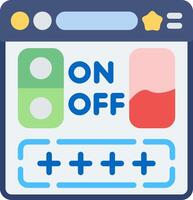 Switch On Flat Icon vector