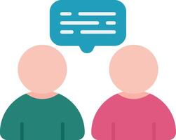 Support Group Flat Icon vector
