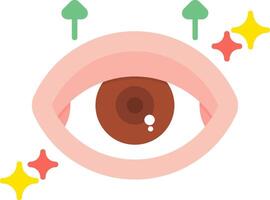 Eyelid Flat Icon vector
