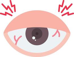 Eye Injury Flat Icon vector