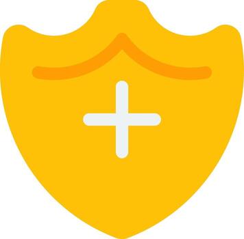 escudo, plano, icono vector