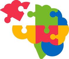 Mental Health Evaluation Flat Icon vector