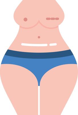 Breast Surgery Flat Icon